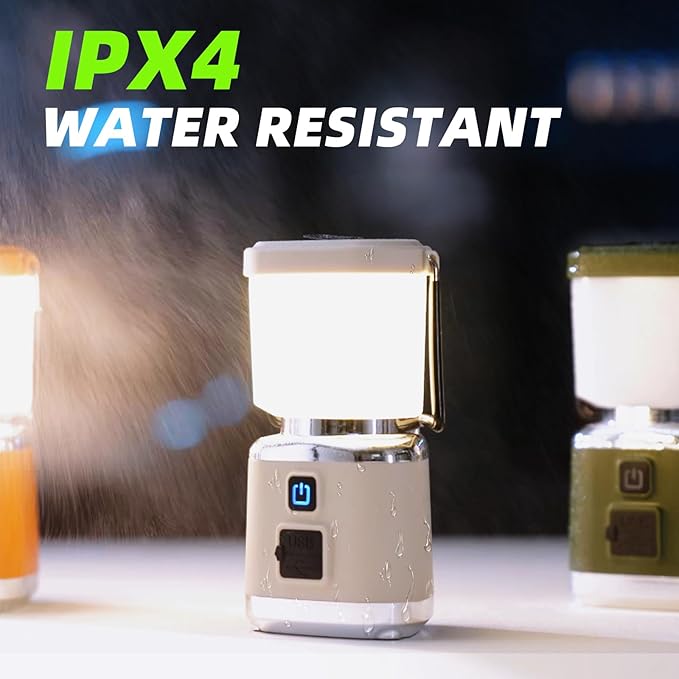 Allspark LED Camping Lantern Rechargeable,Dimmable Magnetic Camping Light,1000LM, 4 Light