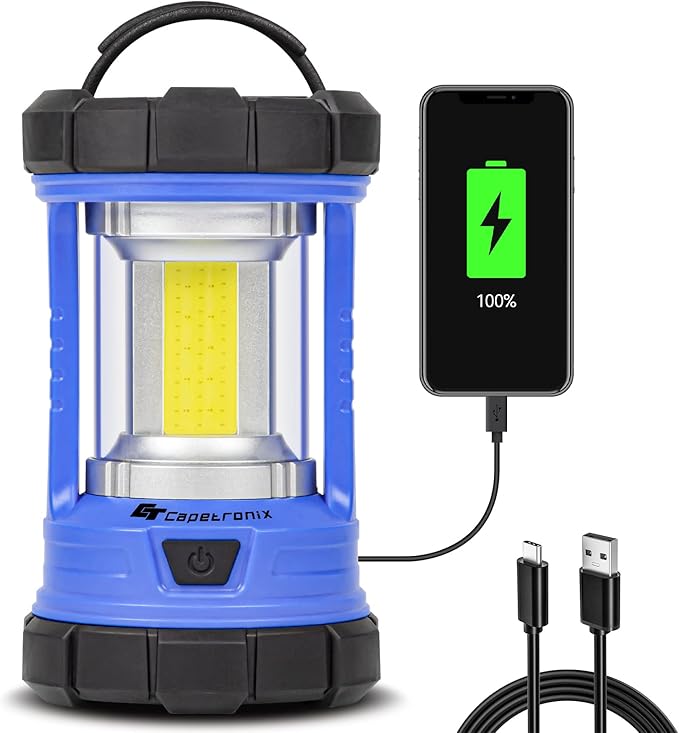 Camping Lantern, 3200LM LED Lanterns for Power Outages, 4600mAh Phone Charger & Rechargeable