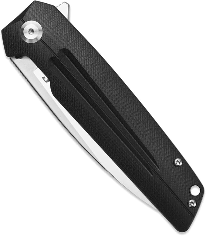 Sitivien ST152 Folding Knife,K110(D2) Steel Blade with G10 Handle EDC Tool Knife for Outdoor