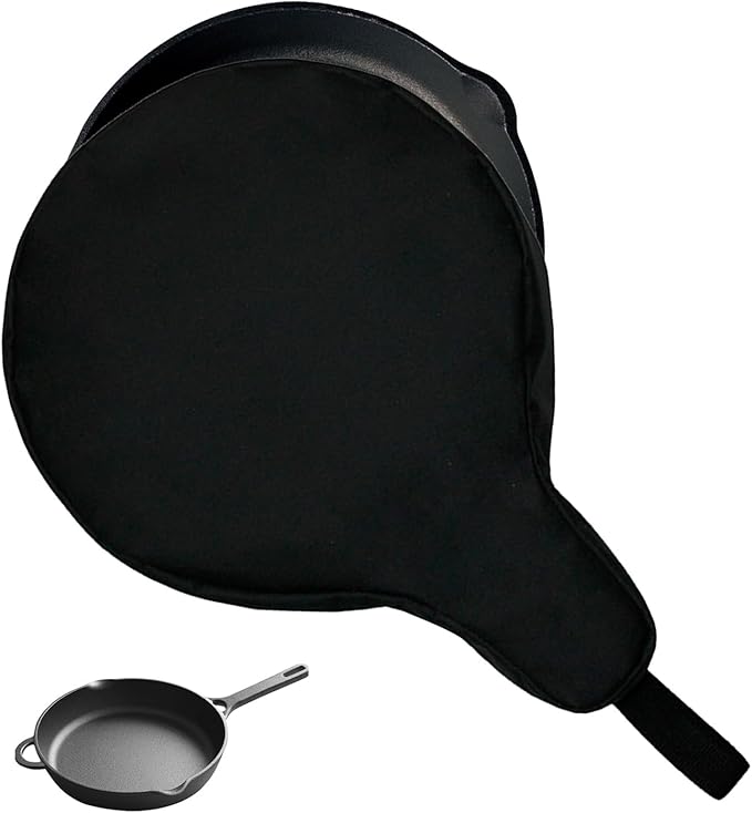 EATAKWARD Cast Iron Camping Skillet Bag for 8'' 10'' 12'' Skillets, Skillet Pan Storage Bag Water