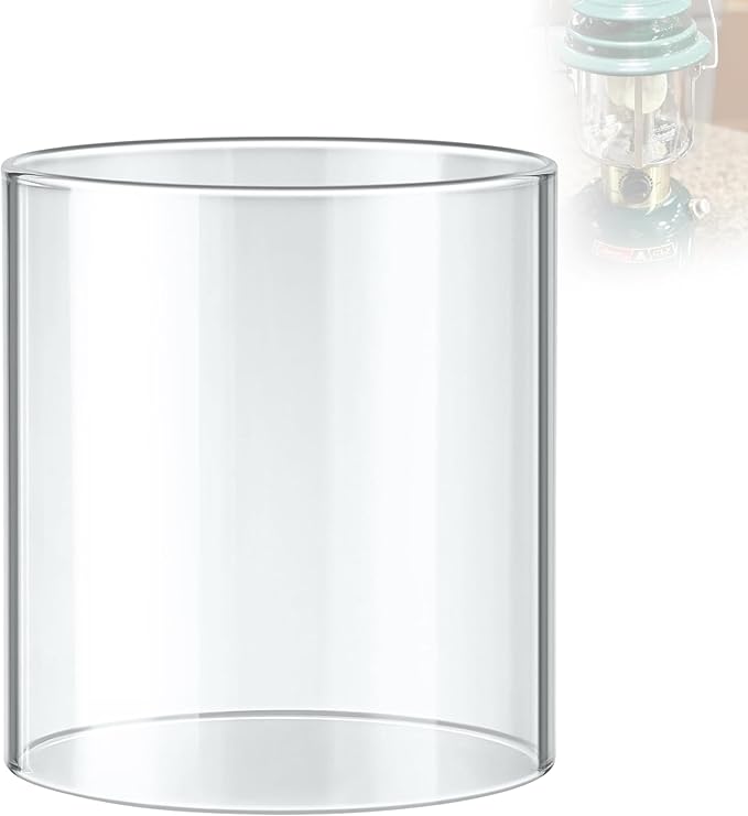 SUNJIKA Lantern Glass Globe for Coleman Fueled Lantern Replacement Globe Clear Straight for Lantern