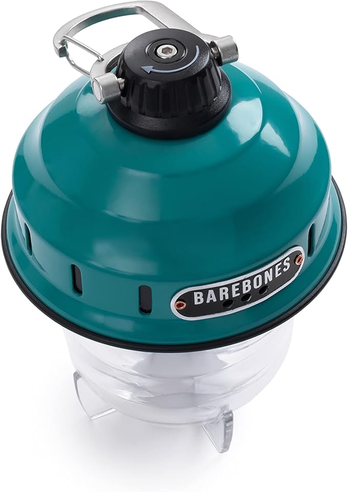 Barebones Beacon Hanging Light ??Teal, Rechargeable LED Camping Lantern with Adjustable Brightness