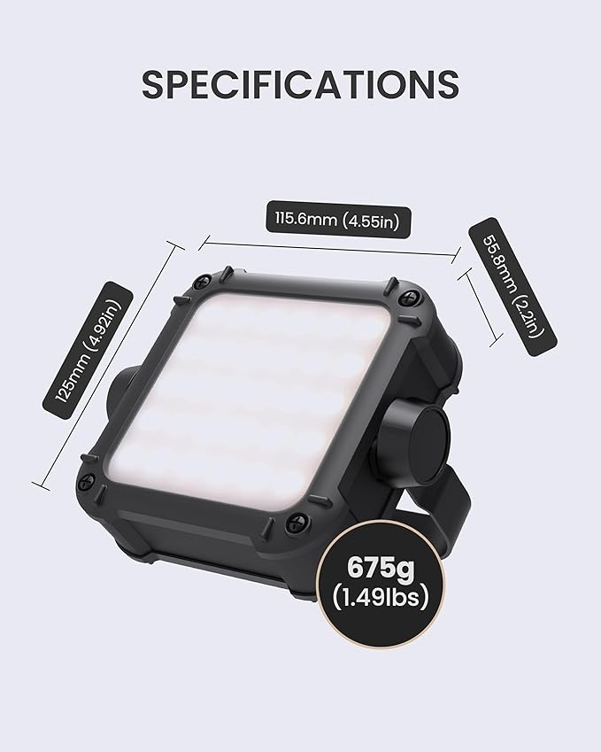 CLAYMORE Ultra2 3.0 (X-Large) - Outdoor Rechargeable LED Light for Camping, Tent, Backpacking