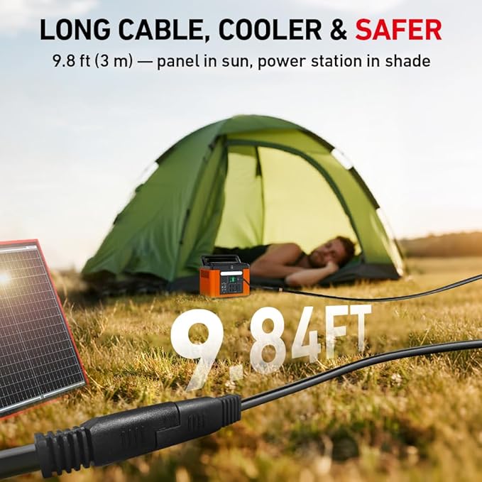DOKIO 150W Portable Foldable Solar Panel Kit, Compact 21x20in Design 7.3lb with Standalone