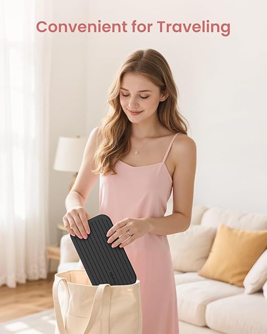 RENPHO Portable Rechargeable Scale for Body Weight, Travel Weight Scale with Travel Makeup Mirror
