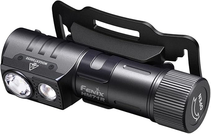 Fenix HM71R Headlamp, 2700 Lumen Super Bright USB-C Rechargeable Spot Light Flood Light L-Shape 90