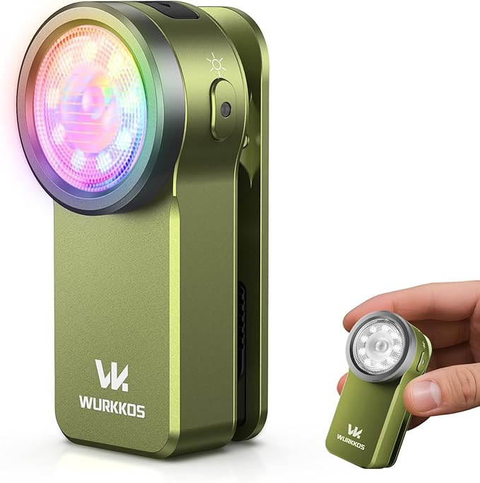 Wurkkos HD03 Rechargeable Flashlights EDC Clip-on Light, Bright 680 Lumens Pocket Flashlight