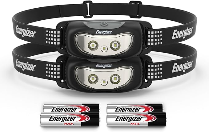 Energizer Universal Plus LED Headlamp, Lightweight Bright Headlamp for Outdoors, Camping and