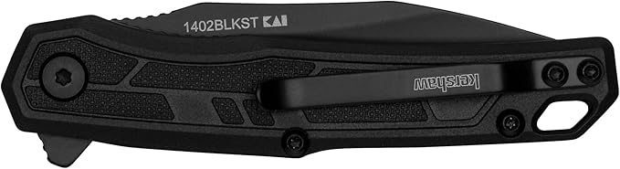 Kershaw Appa Folding Serrated Tactical Pocket Knife, Assisted Opening, 2.75 inch Serrated Black
