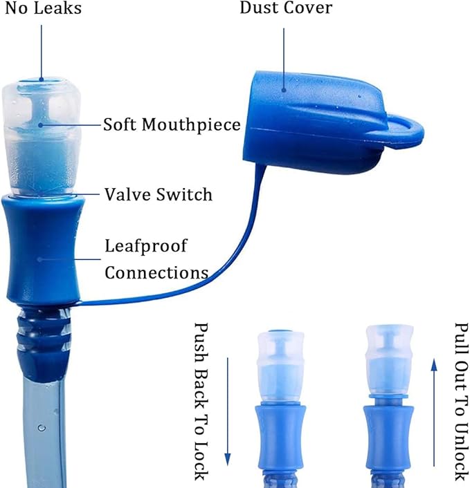 Hydration Bladder 1.5L-2L-3L,Leak Proof Water Reservoir, BPA Free Military Water Storage Bladder