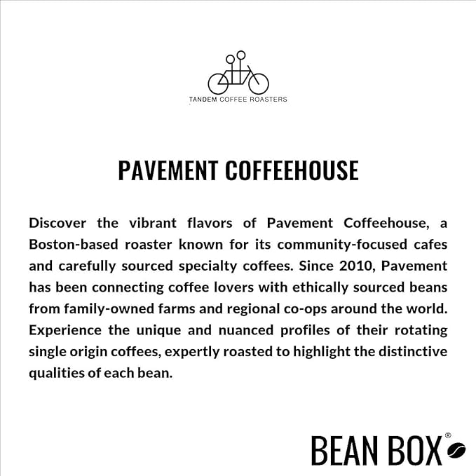Bean Box Boston Coffee Sampler, 2-Pack - Roasted by Pavement Coffeehouse, Gourmet Arabica Coffee
