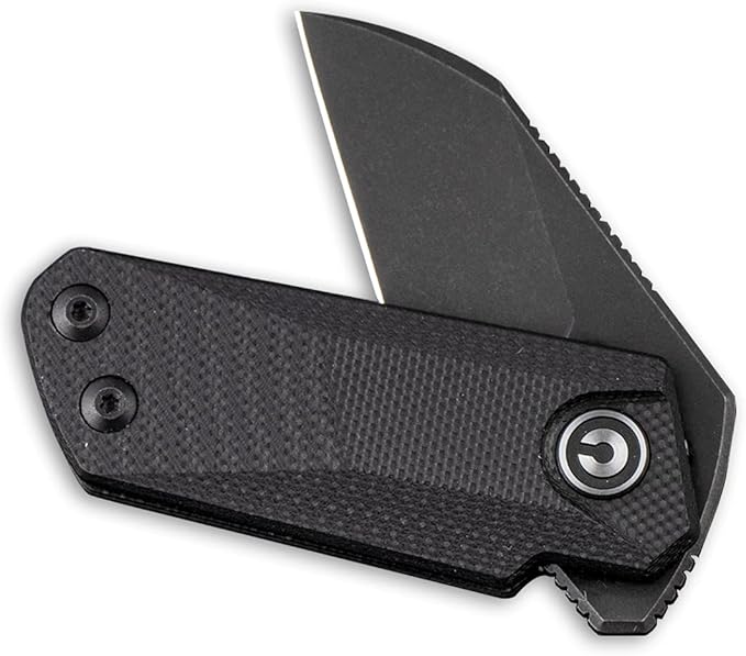 CIVIVI Ki-V Front Flipper Pocket Knife, Double Detent Slip Joint Small Folding Knife with Deep
