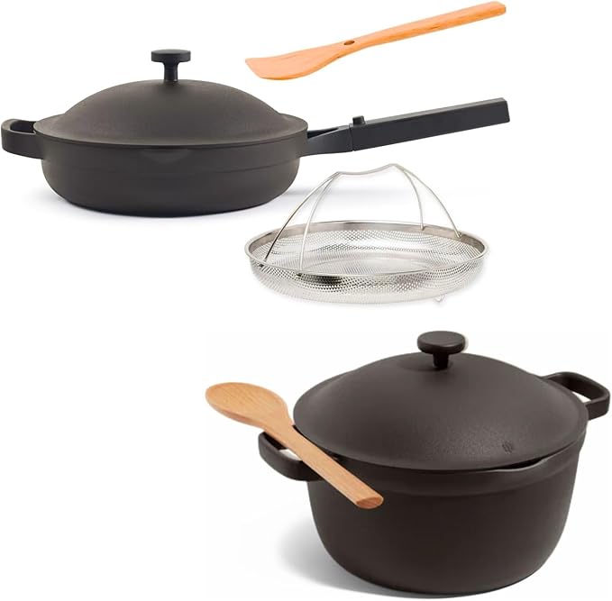 Our Place Cookware Duo - 7-Piece Set Including the Always Pan, Perfect Pot and Spatulas |