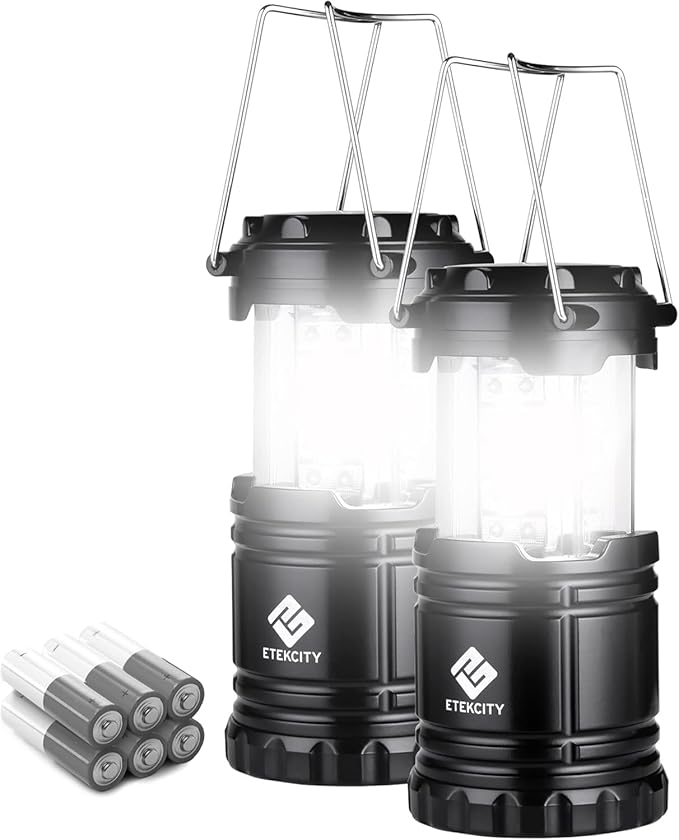 Etekcity Lantern Camping Essentials Lights, Led Flashlight for Power Outages, Survival Gear and