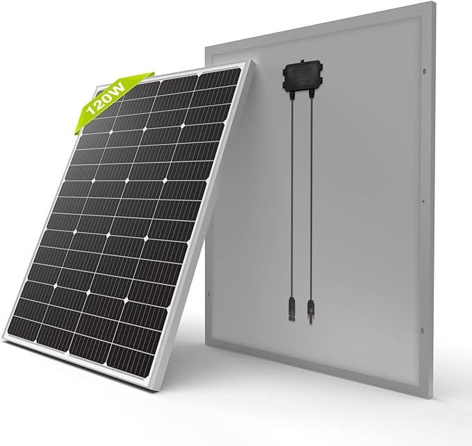 Newpowa 9BB 120W Solar Panel - High-Efficiency Monocrystalline PV Module for 24V Off Grid System