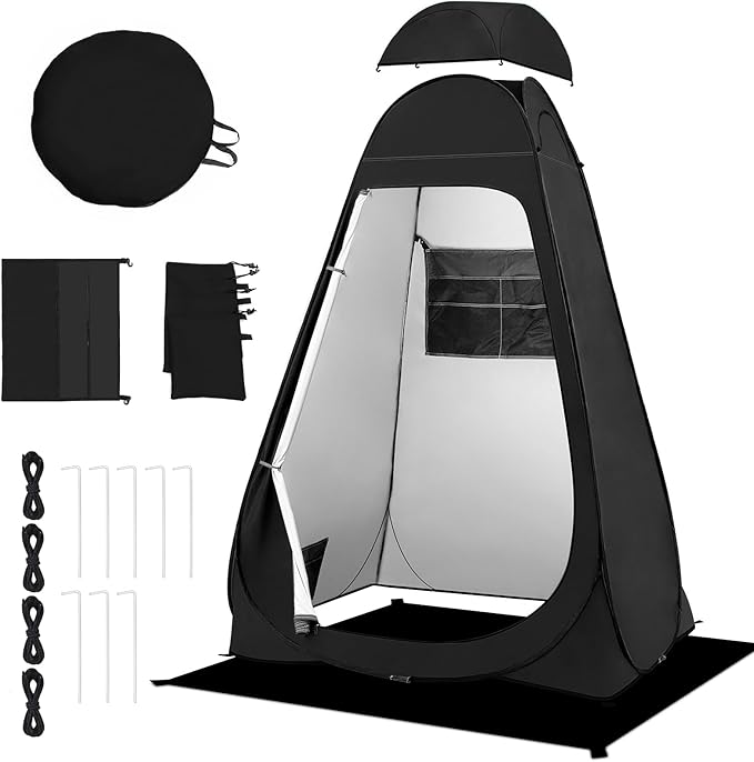BRIAN & DANY Pop Up Shower Tent, Portable Privacy Camping Changing Tent, Camp Toilet Bathroom Pod
