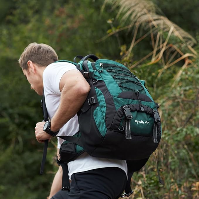 BOVIP 40L Hiking Backpack Waterproof Lightweight Daypack Travel Sports Camping Backpack for Men