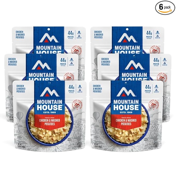 Mountain House GlutenFree Chicken & Mashed Potatoes FreezeDried Food for Camping, 12 Servings