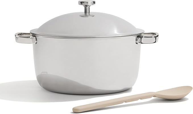Our Place Titanium Perfect Pot Pro - 6.75 Qt No-Coating Nonstick Stock Pot | Tri-Ply Titanium &