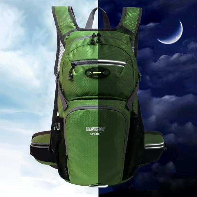 Hiking Daypack Waterproof Biking Backpack 15L Lightweight Durable Backpack for Ski Snowboarding