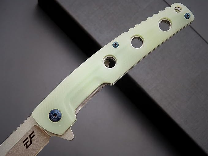 Eafengrow EF941 EDC Pocket Folding Knife D2 Steel Blade G10 Handle Pocket Clip with safety liner