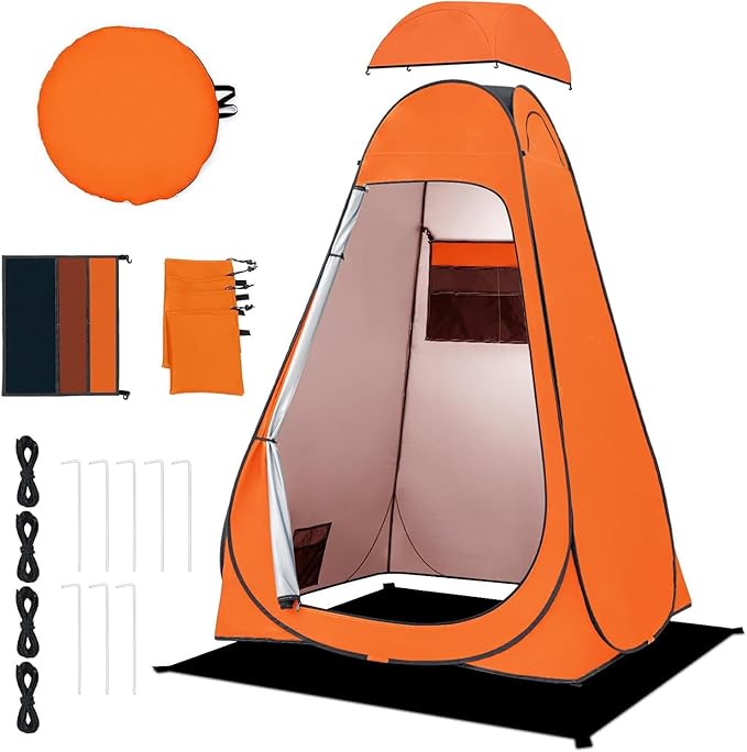 BRIAN & DANY Pop Up Shower Tent, Portable Privacy Camping Changing Tent, Camp Toilet Bathroom Pod