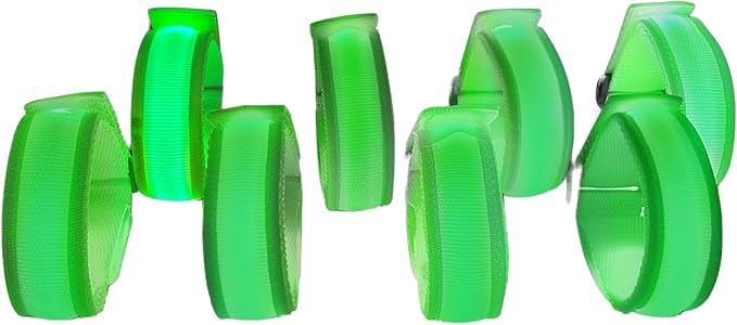 8 Pack LED Bracelets Light Up Wristbands,Glow Flashing Wristbands Glow in The Dark Party Supplies