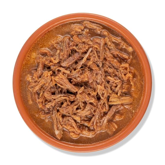Isadora Fully Cooked Barbacoa Mexican Style 15 oz, Ready-to-eat, Seasoned Beef, Instant Meal, Shelf