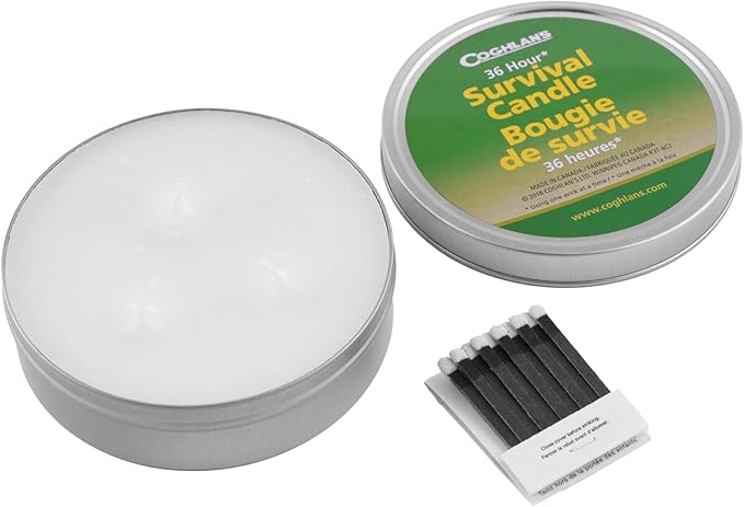 Coghlan's 36-Hour Emergency Survival Candle ??Paraffin Wax Candle in Aluminum Tin Container, Triple