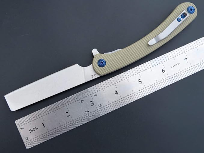 Eafengrow EF939 Folding Pocket Knife with D2 Steel Blade G10 Handle; EDC Pocket Folding Knife for