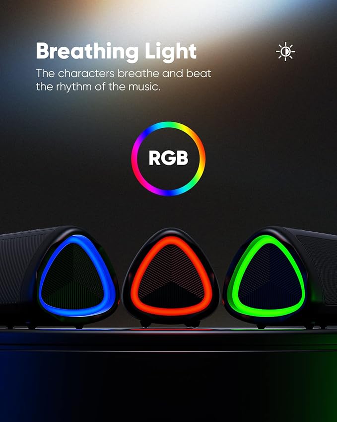 Bluetooth Speaker with HD Sound, Portable Wireless, IPX5 Waterproof, Up to 20H Playtime, TWS