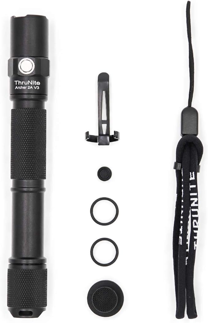 ThruNite LED Flashlight Neutral White, Archer 2A V3 450 Lumens Portable EDC AA Flashlight with