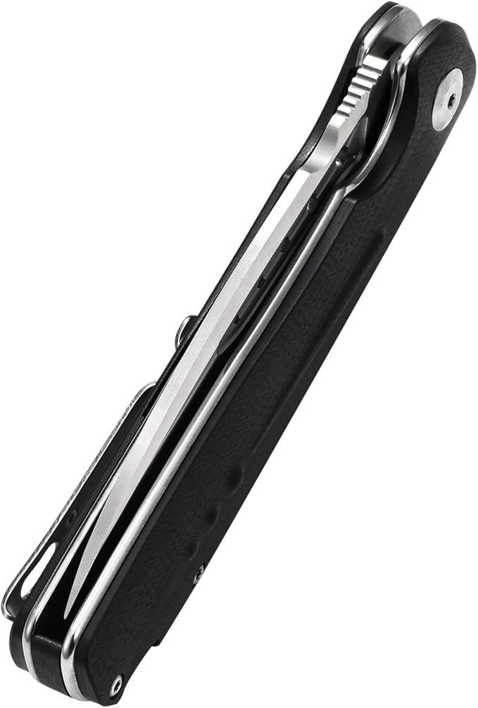 Sitivien ST131 Folding Knife,D2 Blade G10 Handle EDC Tool Knife with Liner Lock for Outdoor Camping