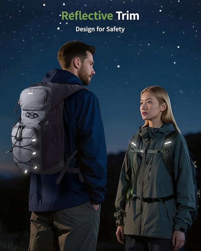 ECOHUB Hydration Backpack for Men Women, 20L Lightweight Hiking Daypack Cycling Backpack with 2L