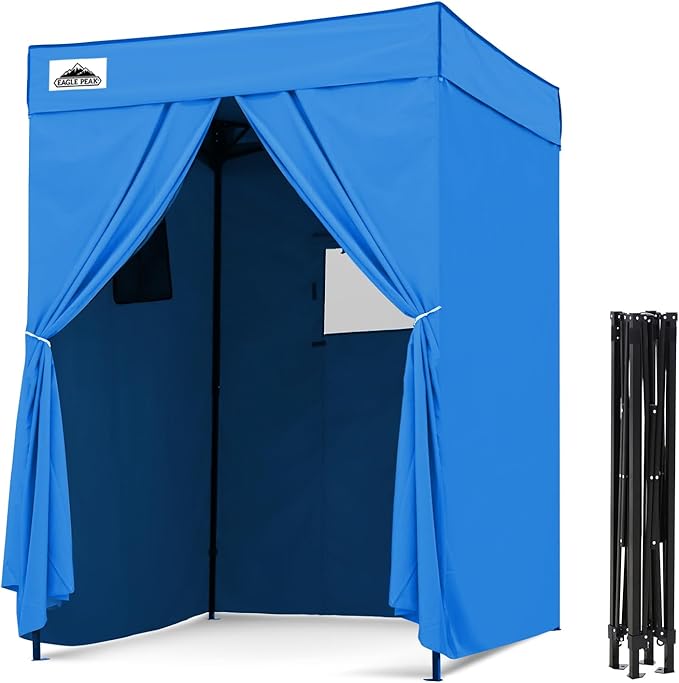 EAGLE PEAK Flex Compact 5x5 Pop-up Canopy Changing Room, Portable Privacy Dressing Room for Indoor