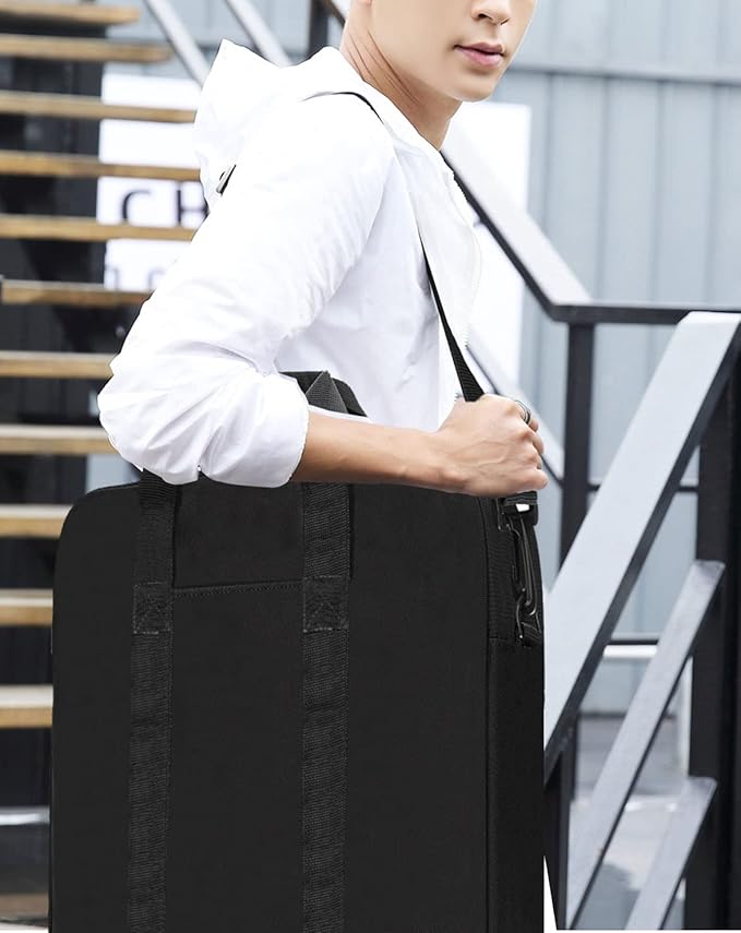Padded Utility Solar Panel Bag,for Jackery 100 watt Solar Panel,Double Layer Design, Can Hold 2