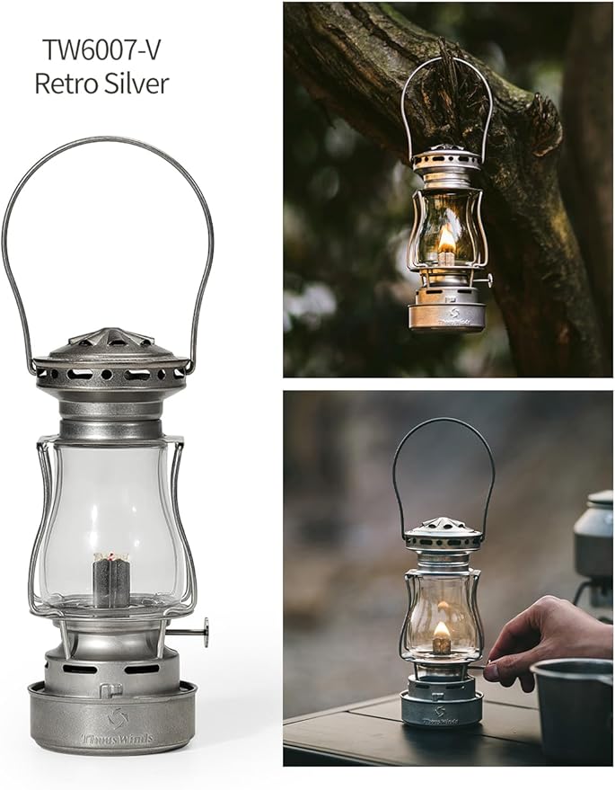 Vintage Oil Lantern, Waterproof Fuel Lantern with Carry Handle, for Outdoor Camping Hiking Patio
