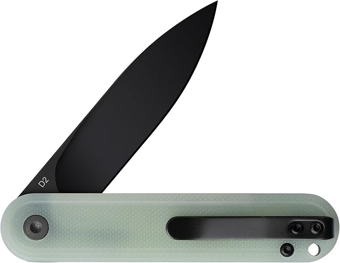 G040 Pocket Knife, 2.75'' D2 Steel Blade G10 handle, Small EDC Knife with Pocket Clip for Men