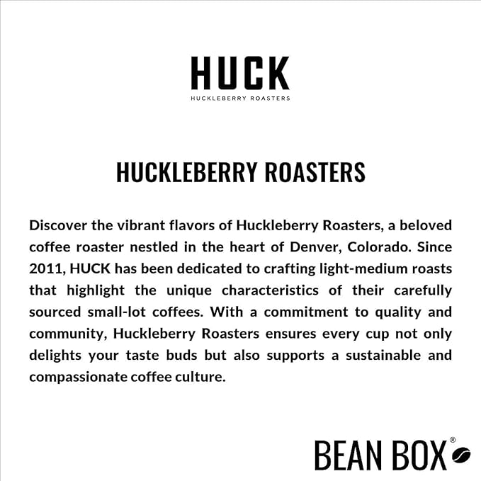 Bean Box Denver Coffee Sampler, 2-Pack - Roasted by Huckleberry Roasters, Gourmet Arabica Coffee