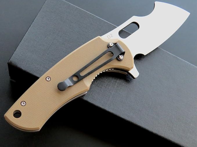 Eafengrow Pocket Knives D2 Blade and G10 Handle Folding Camping Knife Mini Outdoor Pocket Knife
