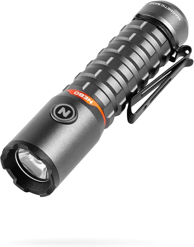 NEBO Redline Torchy 2K, 2000 Lumen Pocket, Rechargeable LED, Water & Impact Resistant Flashlight