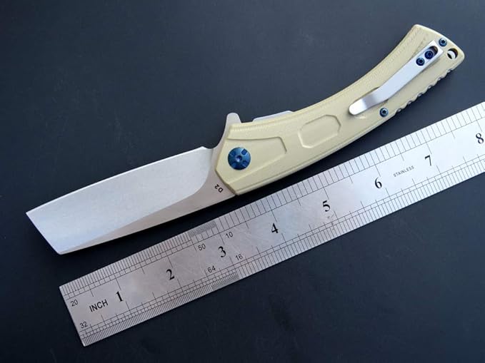 Eafengrow EF931 Pocket Knife D2 Steel Blade Outdoor Tool Knives G10 Handle Pocket Clip EDC Reliable