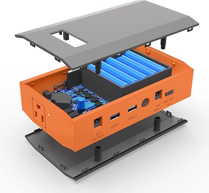 Portable Power Bank with AC Outlet, 65W 110V Portable Laptop Charger Battery Bank 24000mAh External