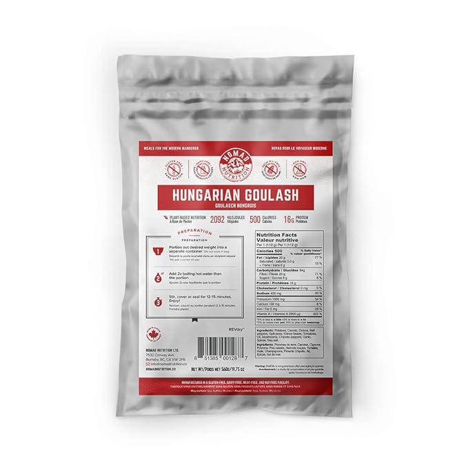 Nomad Nutrition ??Hungarian Goulash | High Energy, All Natural Ingredients | Plant-Based & Non-GMO