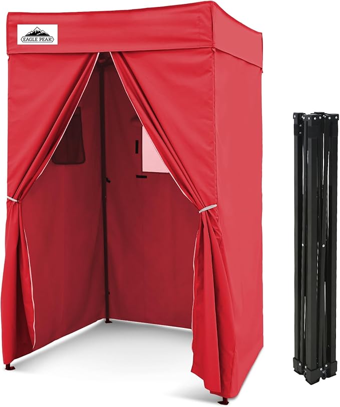 EAGLE PEAK Flex Compact 4x4 Pop-up Canopy Changing Room, Portable Privacy Dressing Room for Indoor