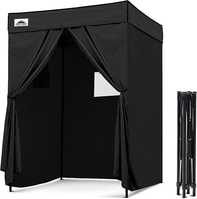 EAGLE PEAK Flex Compact 5x5 Pop-up Canopy Changing Room, Portable Privacy Dressing Room for Indoor