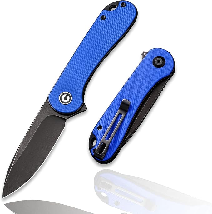 CIVIVI Folding Pocket Knife, 2.96" D2 Blade G10 Handle, Elementum Liner Lock Flipper Knife with