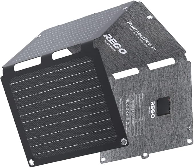 Renogy Solar Panels, 30W Portable Solar Panel Charger, Fast Charging for iPhone, iPad, Tablets