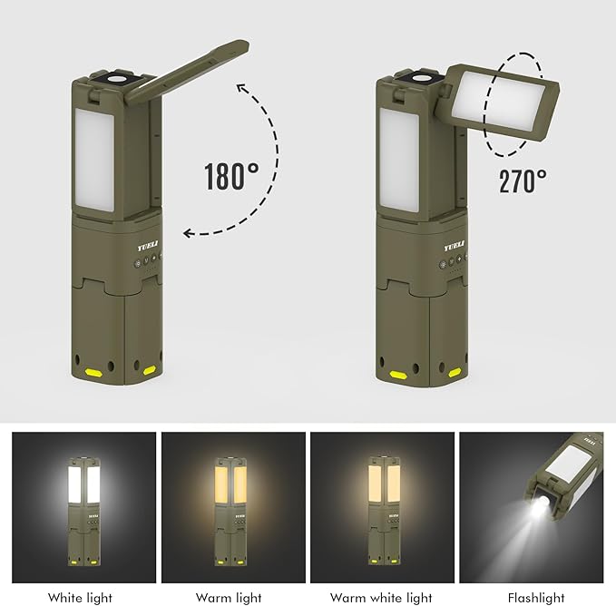 Telescopic Camping Lights Rechargeable 14000 mAh Led Multifunction Magnetic Lanterns Job Site