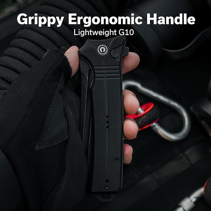 CIVIVI Neurohaptic Pocket Knife for EDC, Folding Knife with 3.74'' Nitro-V Blade G10 Handle